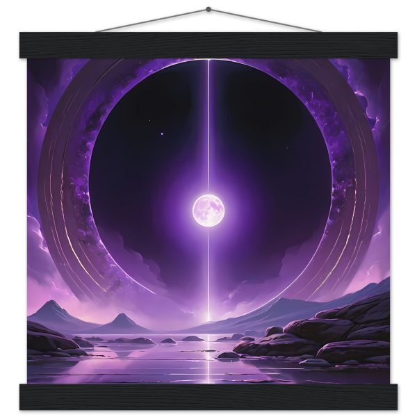 Mystical Portal Purple Landscape Art Poster 4