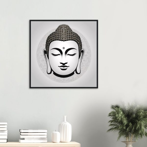 Buddha Mask Canvas Unveils Tranquil Elegance 19