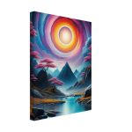 Portal to Tranquility: Zen Vortex Canvas Print 8