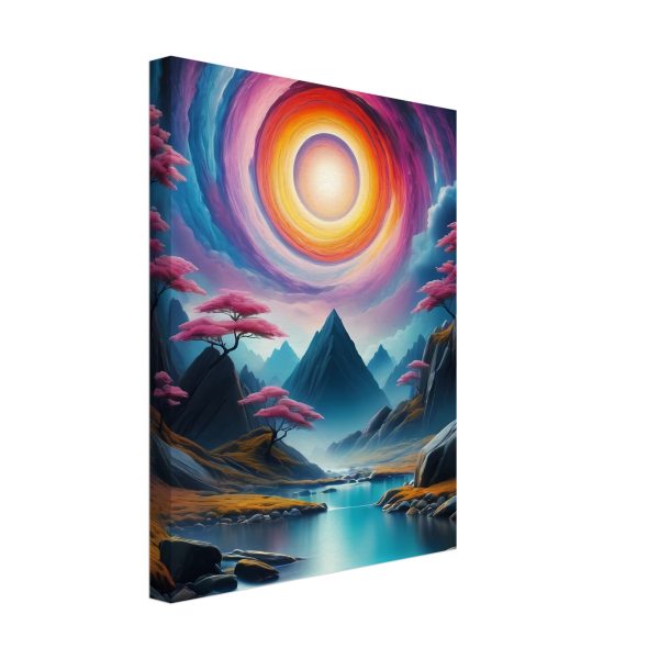 Portal to Tranquility: Zen Vortex Canvas Print 4