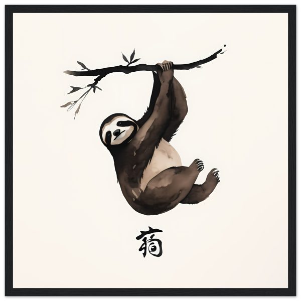 The Zen Sloth Watercolor Print 13