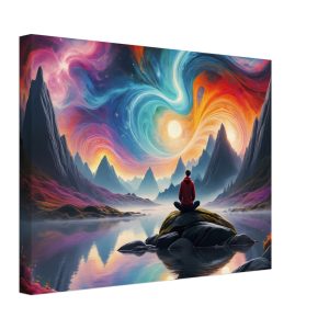 Tranquil Reflections: A Zen Oasis in Canvas