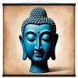 Blue Tranquillity: Buddha Head Elegance for Your Space 30