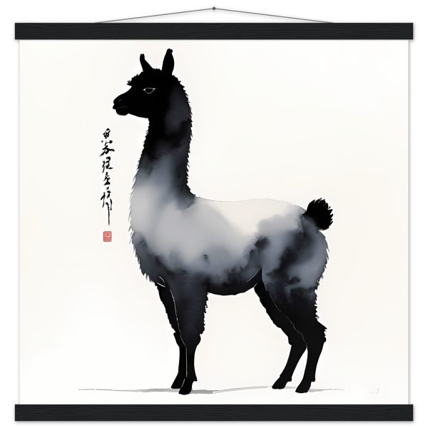 Embodied Elegance: The Llama in Chinese Ink Wash Splendor 9
