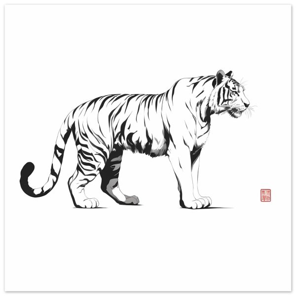 A Captivating Tiger Print Canvas 4