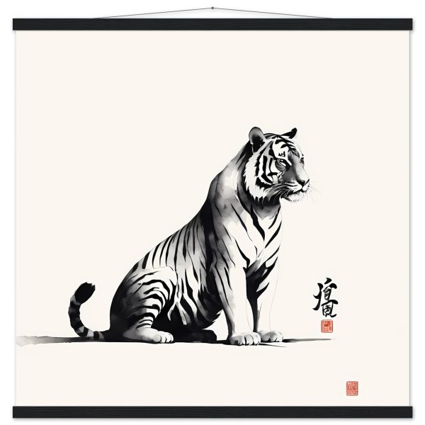 A Closer Look at the Zen Tiger Poster Wall art 5
