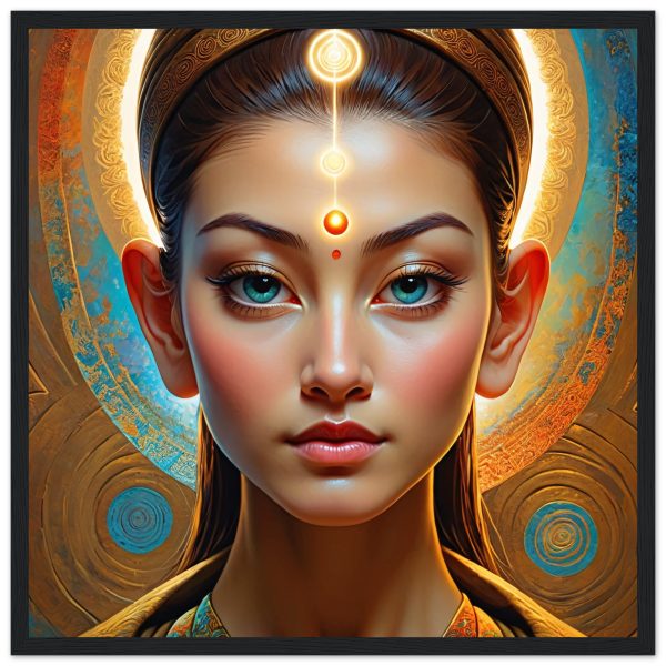 Enigmatic Beauty: Framed Mystical Goddess Art 2
