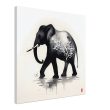 The Enchanting Black Elephant with White Tree Print 22