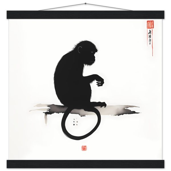 An Enigmatic Zen Monkey Print 8