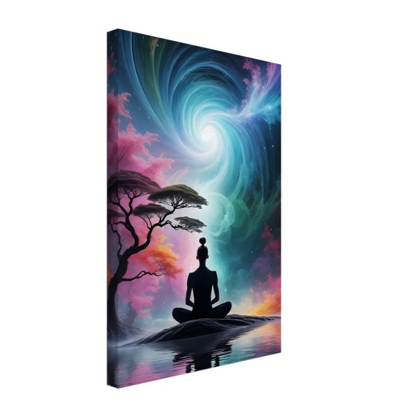Celestial Tranquility: A Night of Zen Meditation on Canvas 3