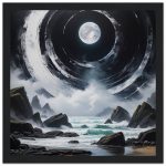 Moonlit Zen Elegance – Premium Matte Framed Poster 6