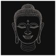 Monochrome Buddha Head Wall Art 28