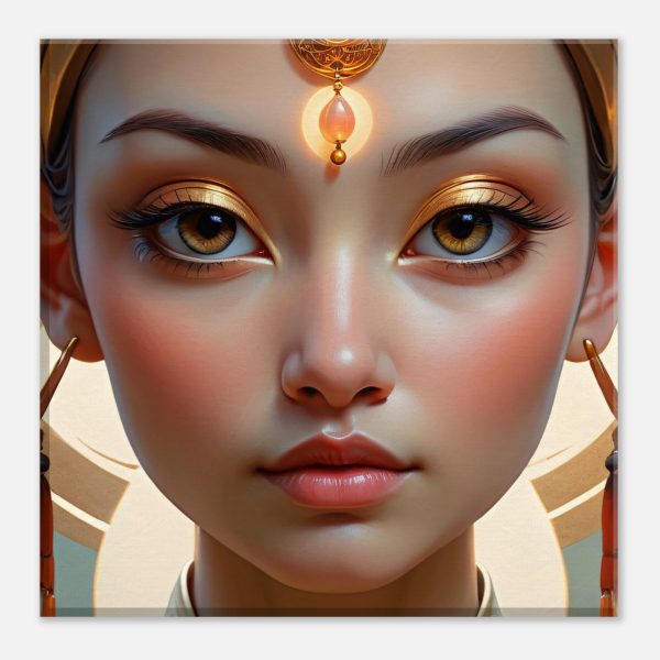 Ethereal Elegance: Golden Crown Canvas Art 4