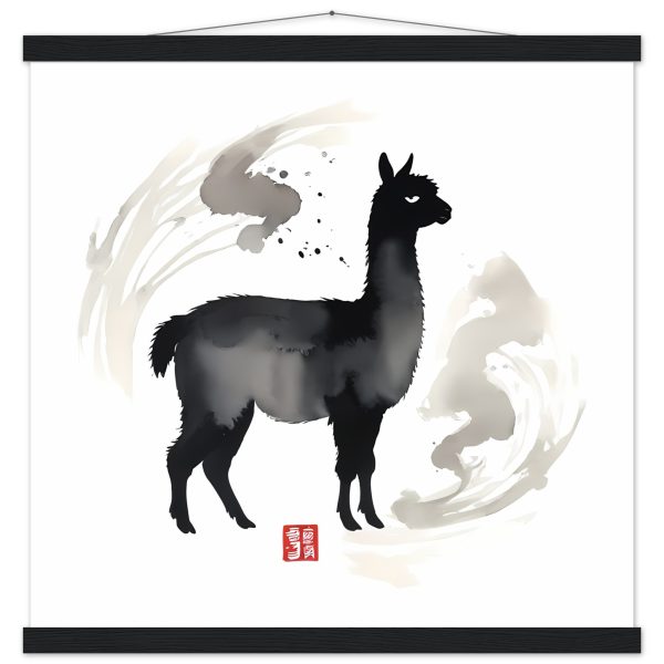Elevate Your Space: The Black Llama Print 5