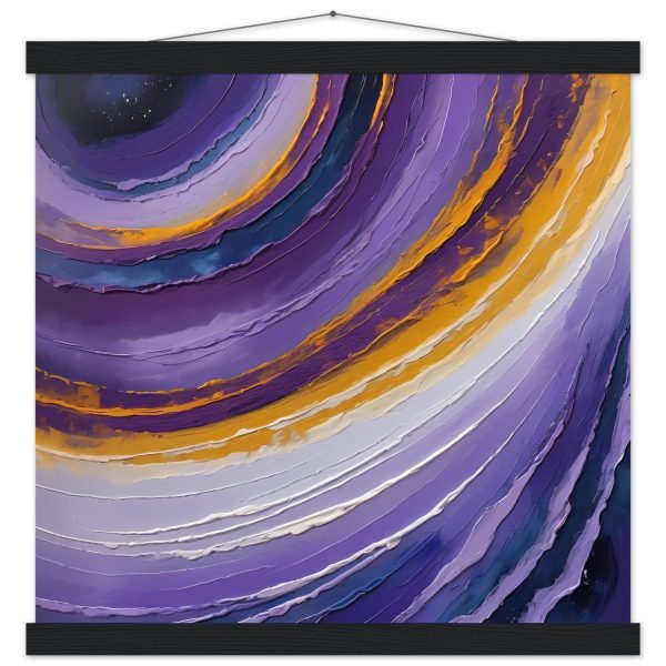 Mystic Serenity: Swirling Purple Poster for Zen Retreats
