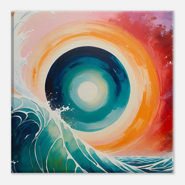 Ocean’s Dynamic Elegance – Abstract Canvas Art 2