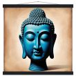Blue Tranquillity: Buddha Head Elegance for Your Space 35