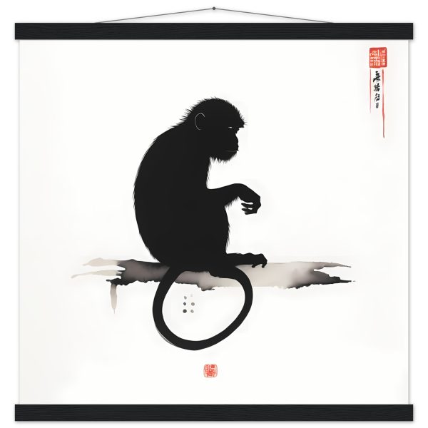 An Enigmatic Zen Monkey Print 9