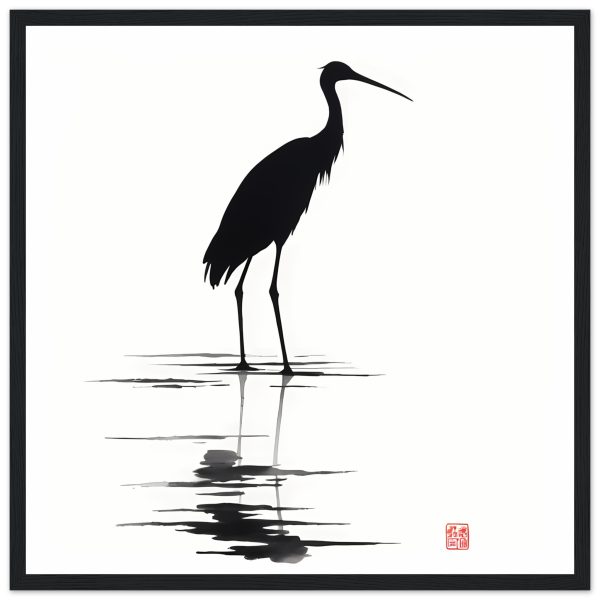 Unveiling Nature’s Grace: A Majestic Heron in Monochrome 3
