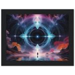 Zen Tranquility: Elevate Your Space with Cosmic Meditation Framed Poster