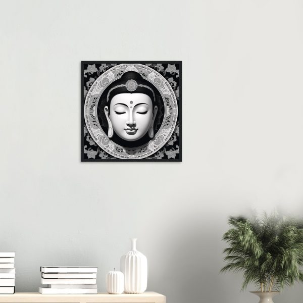 Elegance Unveiled: Zen Buddha Mask Canvas 16