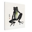 A Playful Symphony Unveiled in the Zen Frog Watercolor Print 33