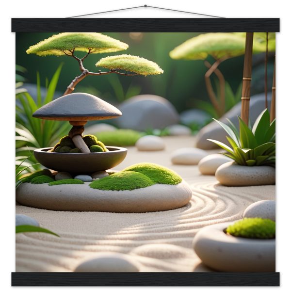 Tranquil Zen Garden: Artistic Poster for Serene Living
