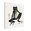 A Playful Symphony Unveiled in the Zen Frog Watercolor Print 38