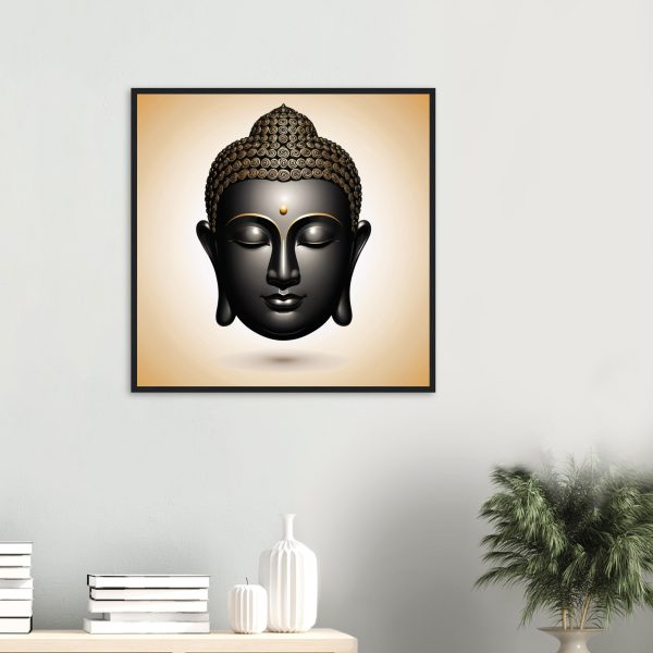 The Elegance of Black and Gold Buddha Canvas 9