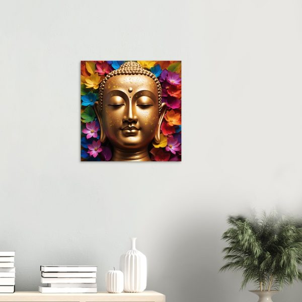 Zen Buddha Canvas: Radiant Tranquility for Your Home Oasis 16