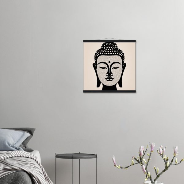 Buddha Head Silhouette Poster 13