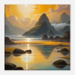 Golden Sunrise: Mountain Majesty Canvas Print 6