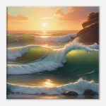 Harmonious Ocean Sunset – Canvas Art for Zen Enthusiasts 6