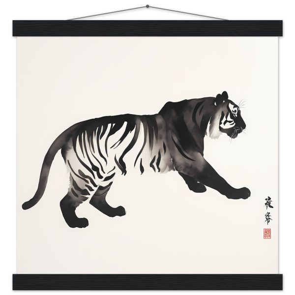 Unleashing Elegance: The Zen Tiger Canvas Print 3