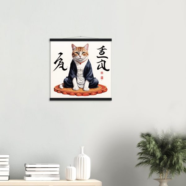 Zen Cat Wall Art – Feline Wisdom and Artistic 5