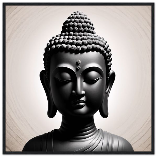 Elevate Your Space with the Enigmatic Buddha Head Print 4