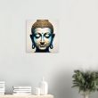The Blue and Gold Buddha Wall Art 24