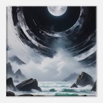 Celestial Tranquility – Moonlit Zen Canvas Art 7