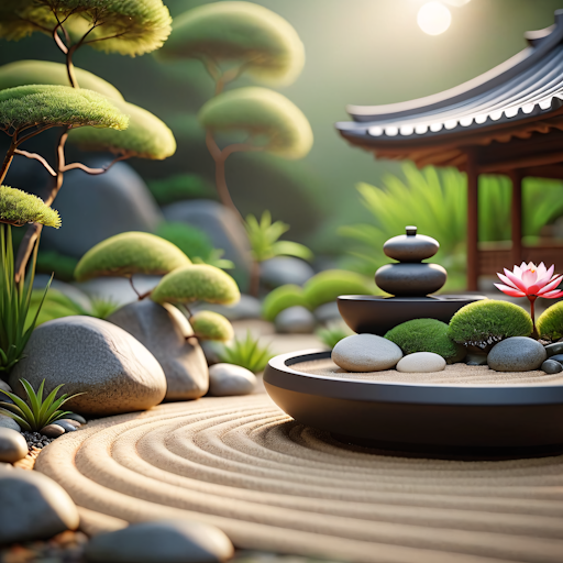image of a zen garden