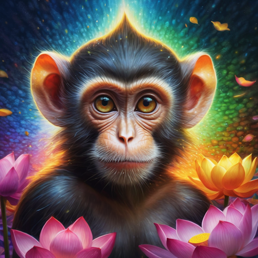 Cute zen monkey posters.