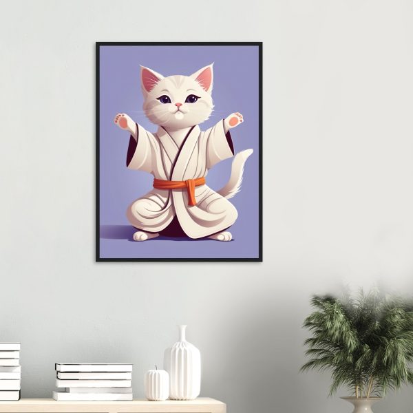 Karate Kitty Yoga Wall Art 6