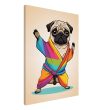 Rainbow Yoga Pug: A Colorful and Cute Artwork 17