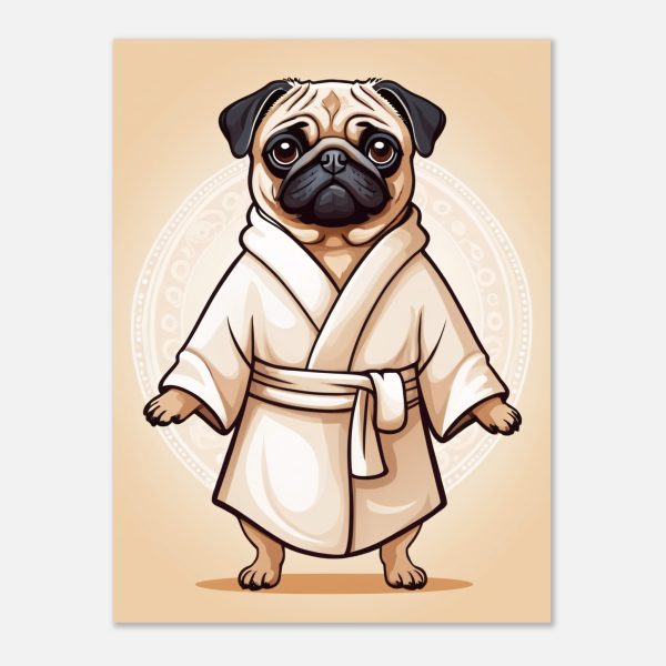 Yoga Pug Image: A Relaxing and Adorable Artwork 3