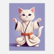 Karate Kitty Yoga Wall Art 24