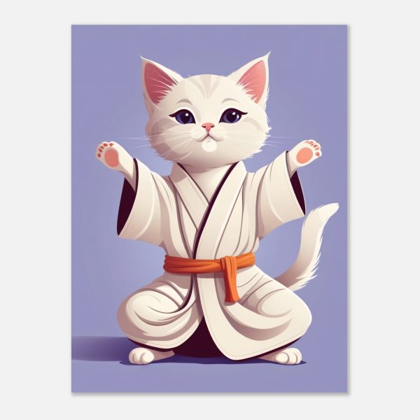 Karate Kitty Yoga Wall Art 11