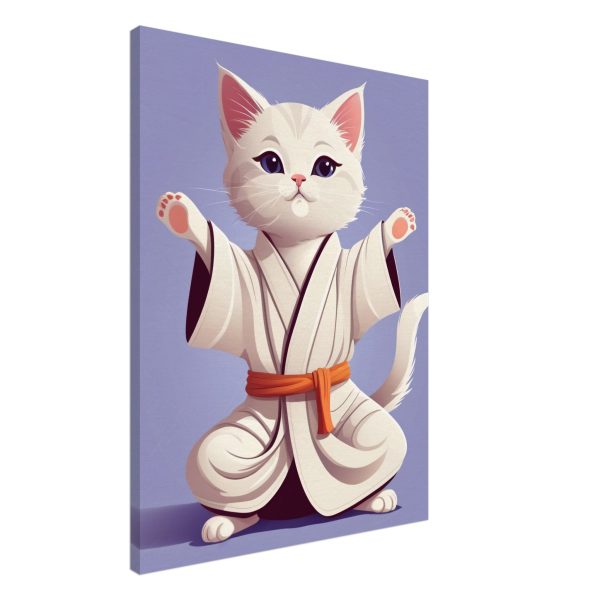 Karate Kitty Yoga Wall Art 7