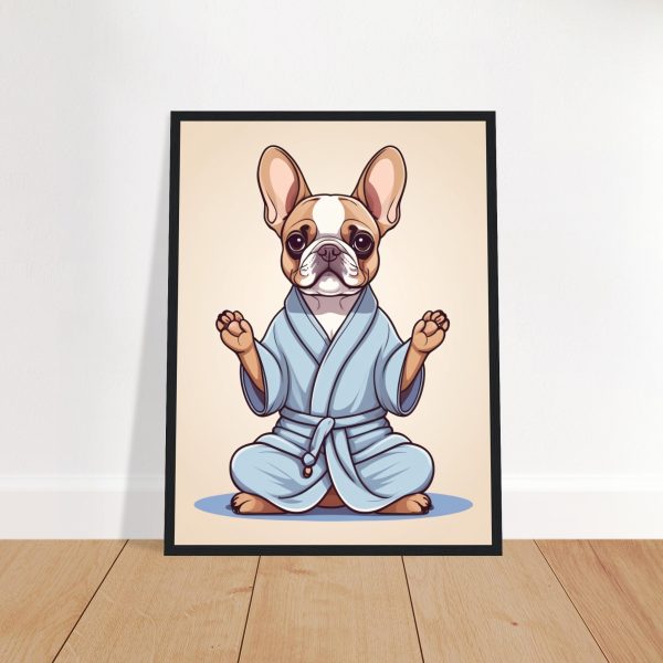 Yoga Frenchie Puppy Poster 13
