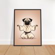 Yoga Pug Wall Art Poster: A Lively and Adorable Artwork 22