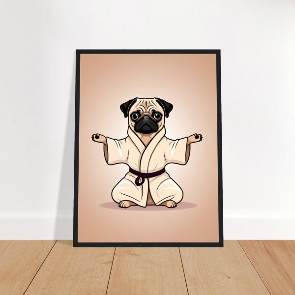 Yoga Pug Wall Art Poster: A Lively and Adorable Artwork 9