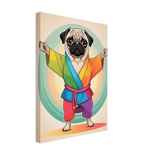 Yoga Pug Pup Poster: A Vibrant and Funny Artwork 12